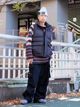 Firsthandさんの「FIRST DOWN × Firsthand/ファーストダウン 別注デタッチャブルダウンジャケット / 2WAYダウンジャケット / ダウンベスト」を使ったコーディネート