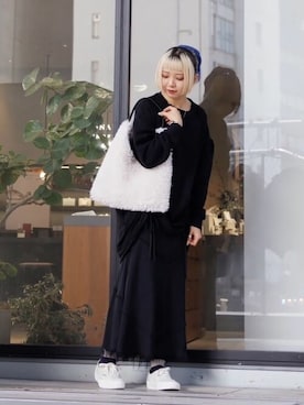 「Firsthand（ファーストハンド）のアイテム（チュニック）」を使った、Firsthandさん（レディース・156cm）の冬コーディネート