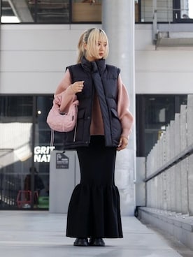 「BASERANGE（ベースレンジ）のアイテム」を使った、Firsthandさん（レディース・156cm）の冬コーディネート