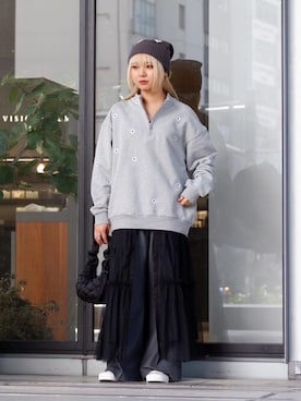「Firsthand（ファーストハンド）のアイテム（帽子）」を使った、Firsthandさん（レディース・156cm）の冬コーディネート