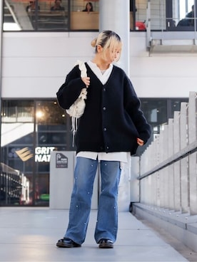 「knit」｜Firsthandさん（レディース・156cm）の冬コーディネート
