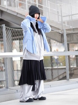 「Firsthand（ファーストハンド）のアイテム（帽子）」を使った、Firsthandさん（レディース・164cm）の冬コーディネート