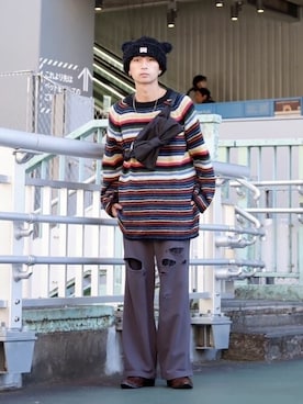 「Firsthand（ファーストハンド）のアイテム」を使った、Firsthandさん（メンズ・172cm）の冬コーディネート
