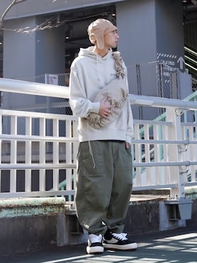 「Firsthand（ファーストハンド）のアイテム」を使った、Firsthandさん（メンズ・172cm）の冬コーディネート
