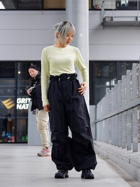 「BASERANGE（ベースレンジ）のアイテム」を使った、Firsthandさん（レディース・156cm）の冬コーディネート