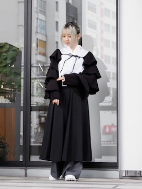 「Firsthand（ファーストハンド）のアイテム（カーディガン/ボレロ）」を使った、Firsthandさん（レディース・156cm）の春コーディネート
