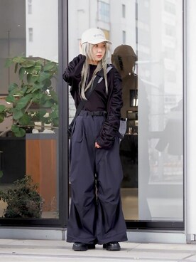 「Firsthand（ファーストハンド）のアイテム（帽子）」を使った、Firsthandさん（レディース・156cm）の春コーディネート