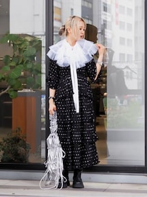【関税＆送料込み】Ganni Dress 楽天市場】GANNI ガニー ワンピース Stretch Seersucker