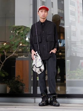 「Firsthand（ファーストハンド）のアイテム」を使った、Firsthandさん（メンズ・172cm）の春コーディネート