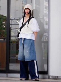GANNI（ガニー）の「GANNI/ガニー COTTON POPLIN PEPLUM BLOUCE