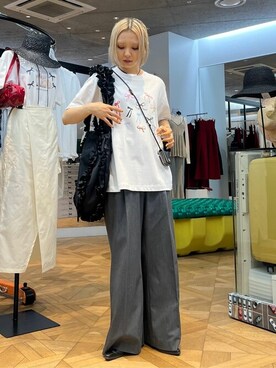 「半袖」｜「アイテム（財布/小物）」を使った、Firsthandさん（レディース・156cm）の夏コーディネート