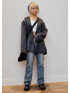 「Firsthand（ファーストハンド）のアイテム（ジャケット/アウター）」を使った、Firsthandさん（レディース・156cm）の秋コーディネート
