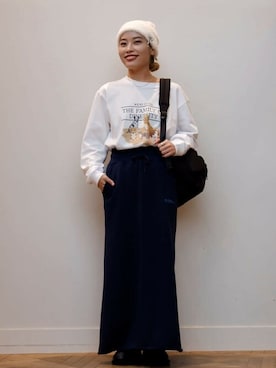 「Firsthand（ファーストハンド）のアイテム（帽子）」を使った、Firsthandさん（レディース・159cm）の秋コーディネート