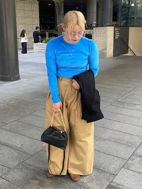 「アイテム（チノパンツ）」を使った、Firsthandさん（レディース・152cm）の夏コーディネート