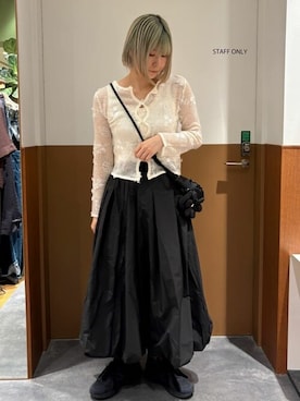 「アイテム（カーディガン/ボレロ）」を使った、Firsthandさん（レディース・165cm）の夏コーディネート