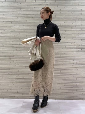 「Noble（ノーブル）のアイテム（ブーツ）」を使った、noble_naokoさん（レディース・158cm）の秋コーディネート