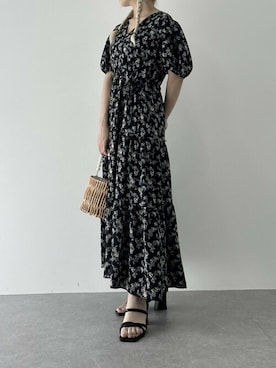 「カシュクールワンピース」｜mさん（レディース・152cm）の春コーディネート