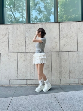「Shoes in Closet（シューズインクローゼット）のアイテム（スニーカー）」を使った、Shoes in Closet -シュークロ-さん（レディース・150cm）の夏コーディネート