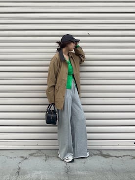 「アイテム（その他アウター）」を使った、nambaさん（レディース・160cm）の秋コーディネート