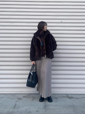 nambaさん（レディース・160cm）の冬コーディネート