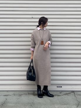 nambaさん(レディース・160cm)の冬コーディネート