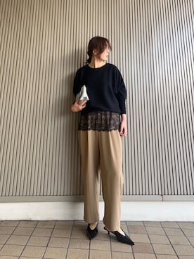 nambaさん（レディース・160cm）の冬コーディネート