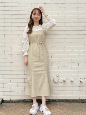「flower」｜「アイテム（ワンピース/ドレス）」を使った、flowerさん（レディース・160cm）の春コーディネート