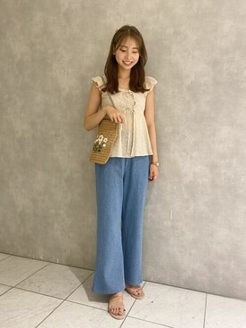 flowerさん（レディース・166cm）の夏コーディネート