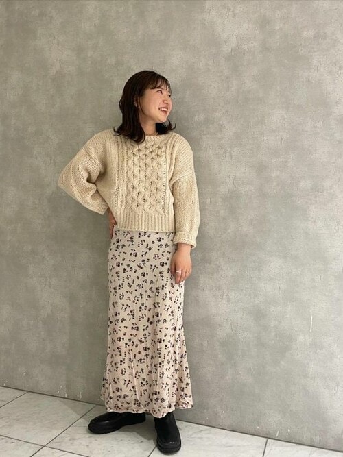 ☆新品☆CLAIR+PLUS ベロアスカート カーキ