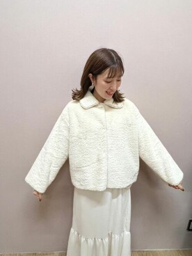 「flower（フラワー）のアイテム（ブルゾン）」を使った、flowerさん（レディース・153cm）の秋コーディネート