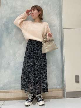 flowerさん（レディース・154cm）の冬コーディネート