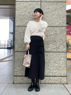 flowerさん（レディース・162cm）の冬コーディネート