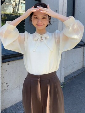 flowerさん（レディース・160cm）の春コーディネート