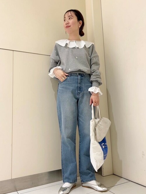 ジェニーちゃーん！ はーい！ なにが好き〜？ ランダムハンデスよりもあ・な・た❤ ジェイダ GYDA M/W TRIANGLEダメージスキニーデニムパンツ
