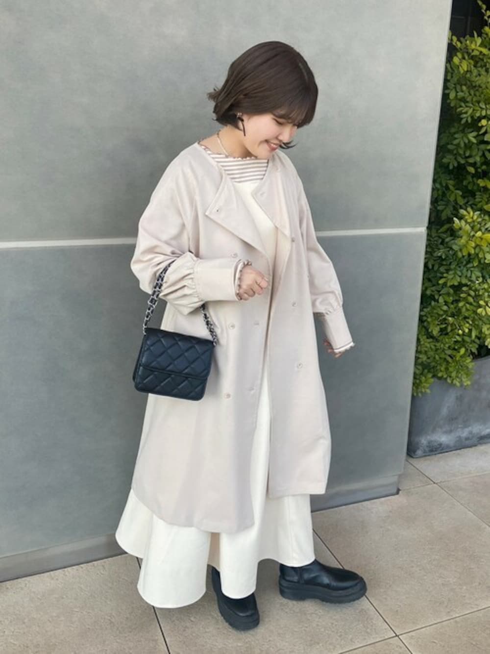 flower（フラワー）の「ノーカラートレンチコート（トレンチ