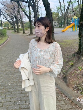 flowerさん（レディース・161cm）の春コーディネート