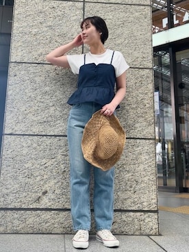 flowerさん（レディース・160cm）の春コーディネート