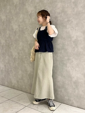 flowerさん（レディース・156cm）の夏コーディネート