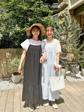 flowerさん（レディース・156cm）の夏コーディネート