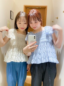 flowerさん（レディース・156cm）の夏コーディネート