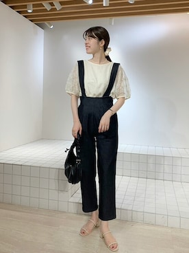 「flower（フラワー）のアイテム（バッグ）」を使った、flowerさん（レディース・161cm）の夏コーディネート