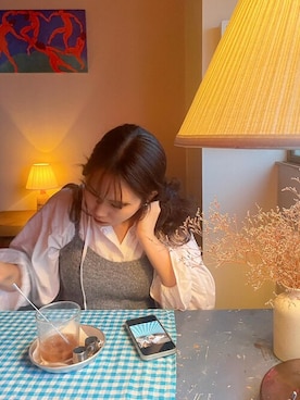 「大人ガーリー」｜「アイテム（キャミソール）」を使った、flowerさん（レディース・168cm）の秋コーディネート