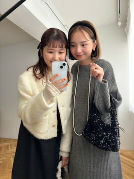 「ゆるニット」｜「アイテム（ワンピース/ドレス）」を使った、flowerさん（レディース・157cm）の秋コーディネート