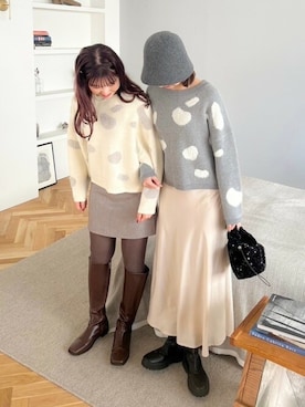 flowerさん（レディース・160cm）の冬コーディネート