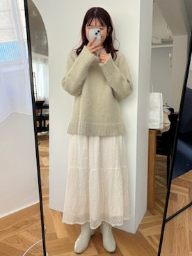 flowerさん（レディース・157cm）の冬コーディネート