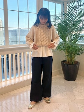 flowerさん（レディース・156cm）の冬コーディネート