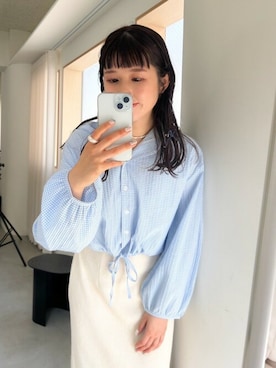 「flower（フラワー）のアイテム（その他アウター）」を使った、flowerさん（レディース・157cm）の春コーディネート