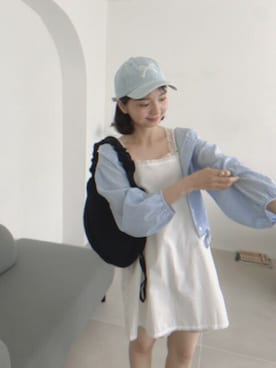 「flower（フラワー）のアイテム（その他アウター）」を使った、flowerさん（レディース・160cm）の春コーディネート