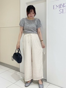 「ドットパンツ」｜flowerさん（レディース・160cm）の秋コーディネート