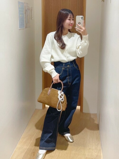 flower ペタルデニムパンツ ネイビー S petal denim pants～ﾍﾟﾀﾙﾃﾞﾆﾑﾊﾟﾝﾂ | flower／フラワー公式通販